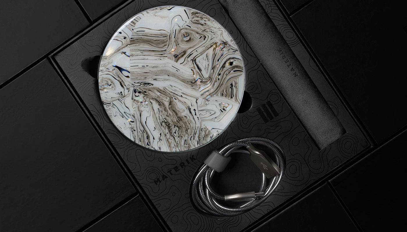 Wireless Charger, Pearl White | Materik - Wake Concept Store