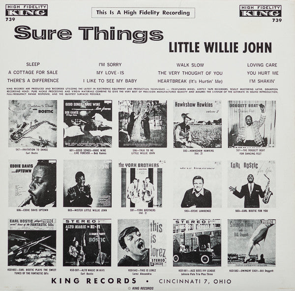Little Willie John : Sure Things (LP, Mono, RE)