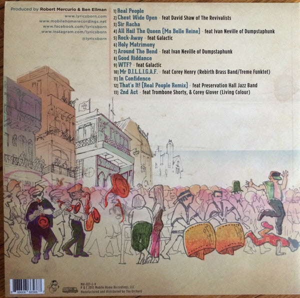 Lyrics Born : Real People (2xLP, Album, Cle)