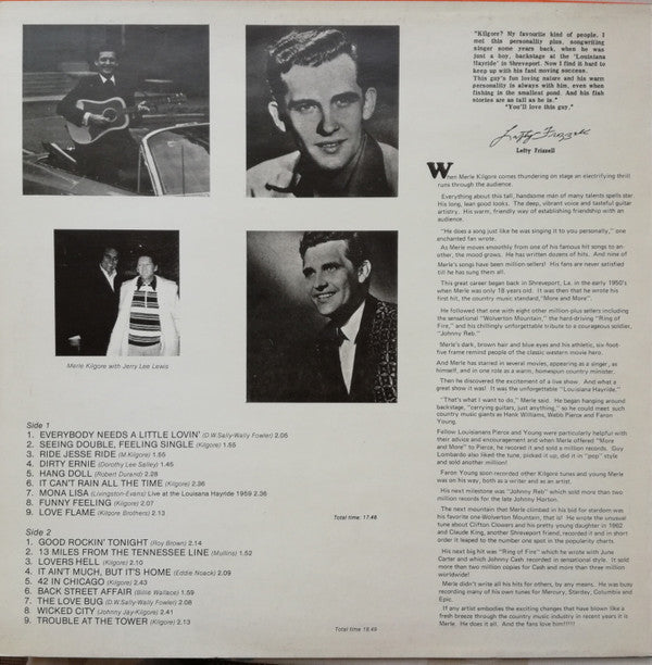 Merle Kilgore : Country Rockers (LP, Comp)