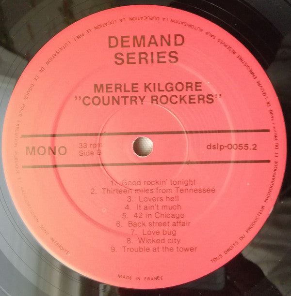 Merle Kilgore : Country Rockers (LP, Comp)