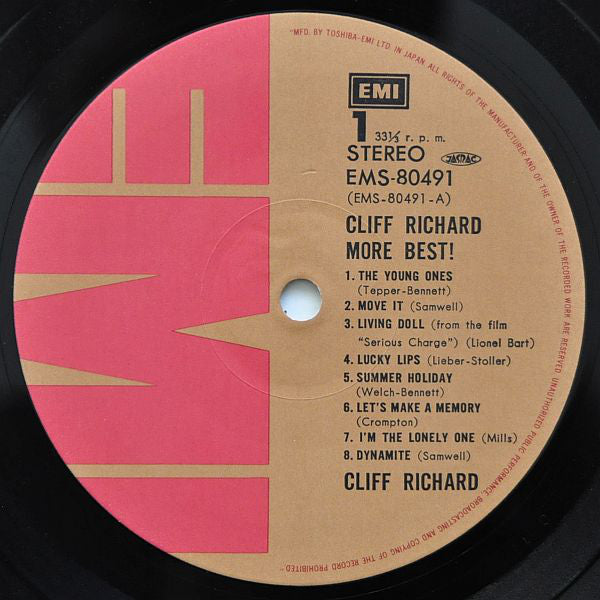 Cliff Richard : More Best! (LP, Comp)