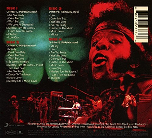 Sly & The Family Stone : Live At The Fillmore East October 4th & 5th, 1968 (4xCD, Album)