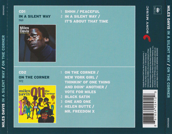 Miles Davis : In A Silent Way / On The Corner (CD, Album, RE + CD, Album, RE + Comp)