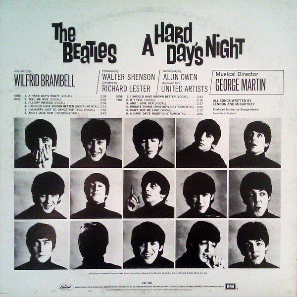 The Beatles : A Hard Day's Night (LP, Album, RE, Pur)