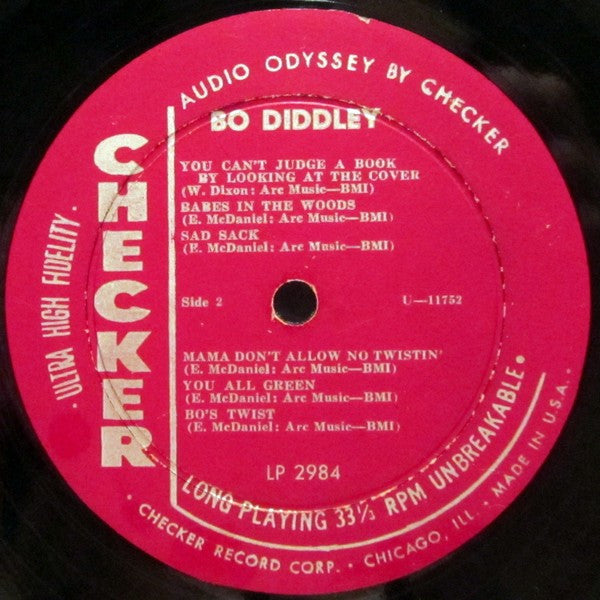 Bo Diddley : Bo Diddley (LP, Album, Mono, Red)