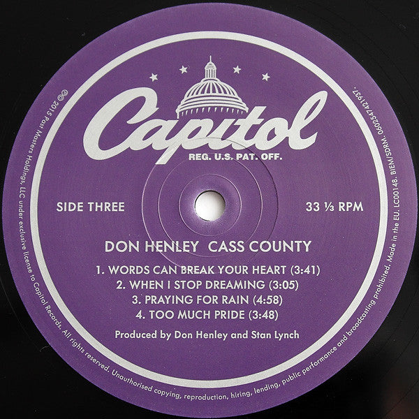 Don Henley : Cass County (2xLP, Album, Dlx, Gat)