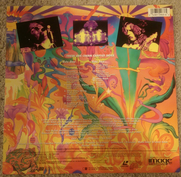 Cream (2) : Fresh Live Cream (Laserdisc, 12", NTSC)