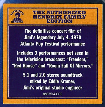 The Jimi Hendrix Experience : Electric Church (Atlanta Pop Festival July 4, 1970) (DVD-V, Copy Prot., Multichannel, NTSC)