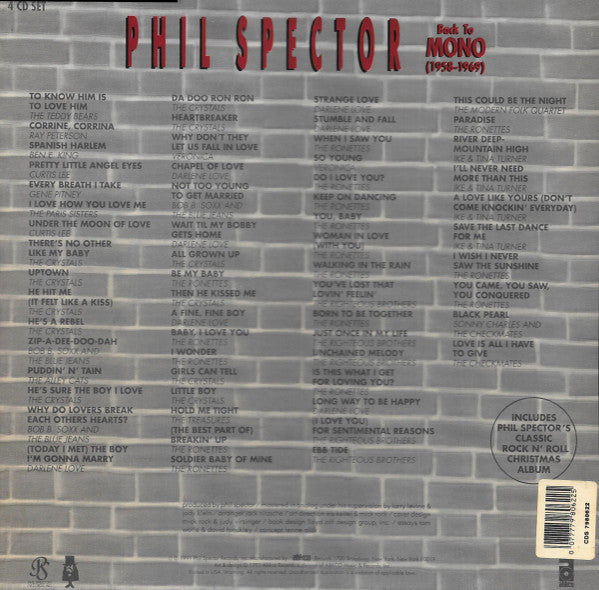Phil Spector : Back To Mono (1958-1969) (Box + 3xCD, Comp, Mono, RM + CD, Album, RE, RM)