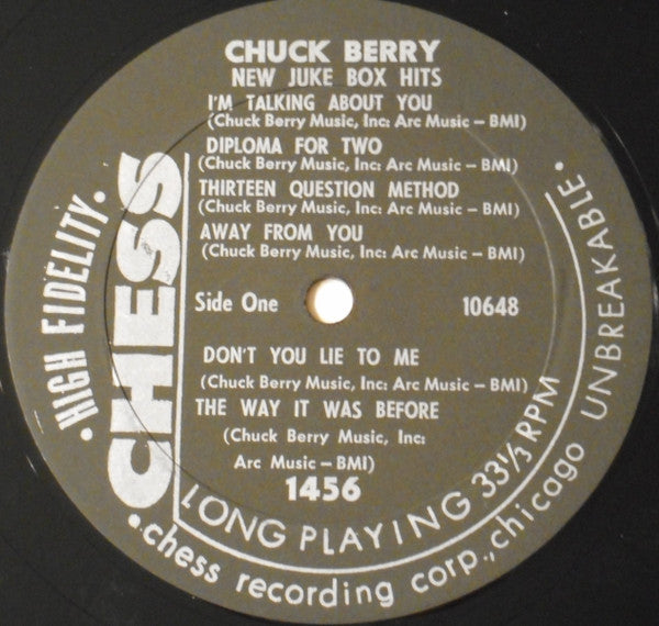 Chuck Berry : New Juke Box Hits (LP, Album, Mono)