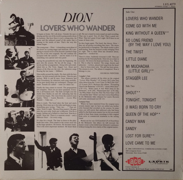 Dion (3) : Lovers Who Wander (LP, Album, Mono, RE)