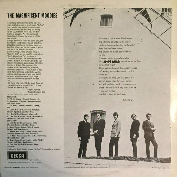 The Moody Blues : The Magnificent Moodies (LP, Album, Mono, RP)