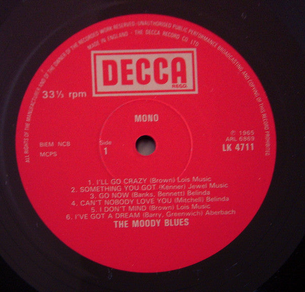 The Moody Blues : The Magnificent Moodies (LP, Album, Mono, RP)