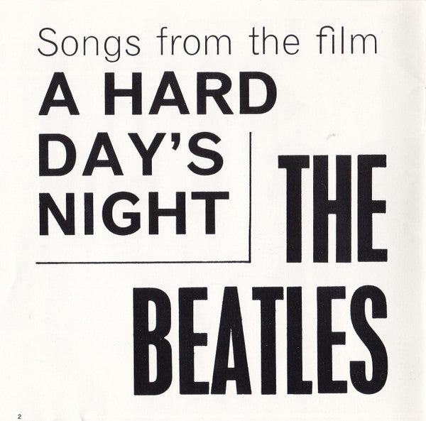 The Beatles : A Hard Day's Night (CD, Album, RE, DAD)