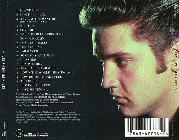 Elvis Presley : Elvis (CD, Album, RE, RM)