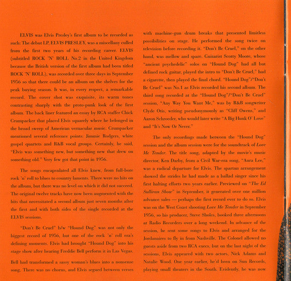 Elvis Presley : Elvis (CD, Album, RE, RM)