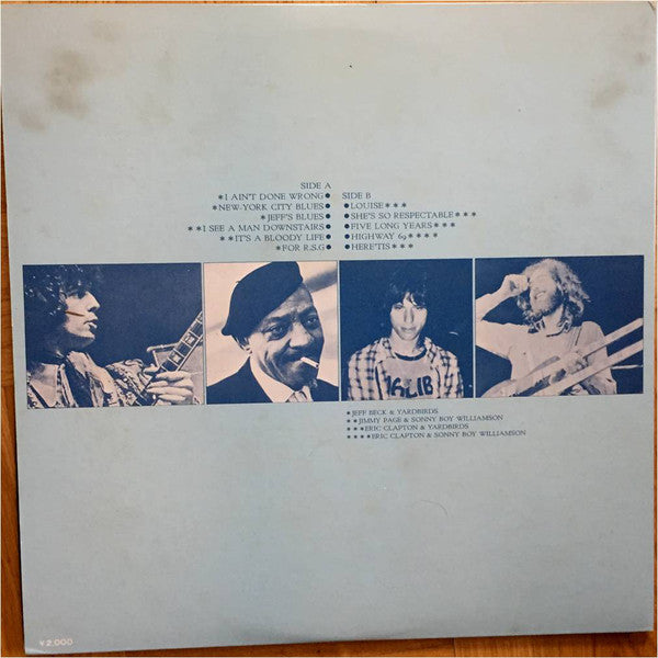 Jeff Beck, Jimmy Page, Eric Clapton : Beck, Page & Clapton (LP, Comp, Gat)