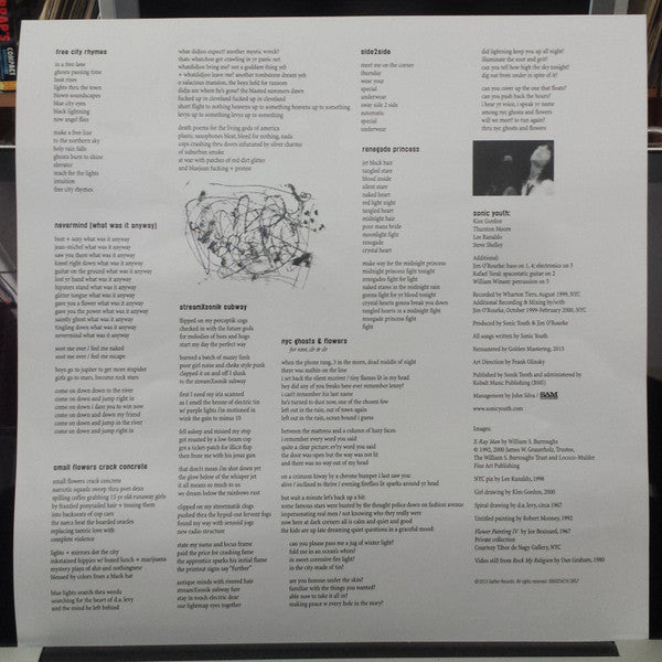 Sonic Youth : NYC Ghosts & Flowers (LP, Album, RE, RM)