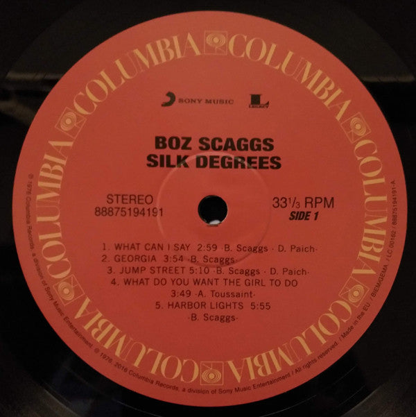 Boz Scaggs : Silk Degrees (LP, Album, RE, 180)