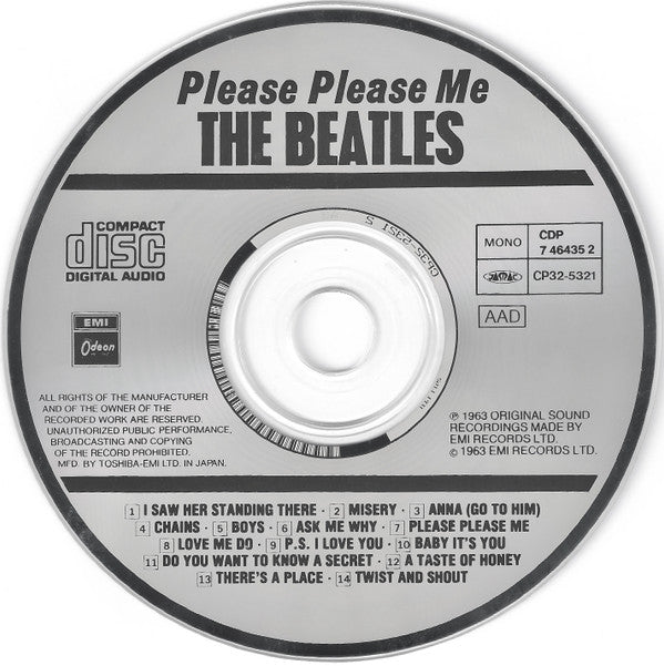 The Beatles = The Beatles : Please Please Me = プリーズ・プリーズ・ミー (CD, Album, Mono, RE)