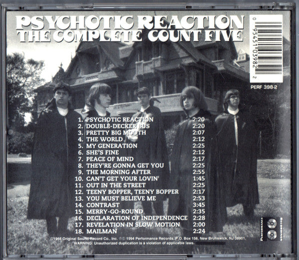 Count Five : Psychotic Reaction: The Complete Count Five (CD, Comp)