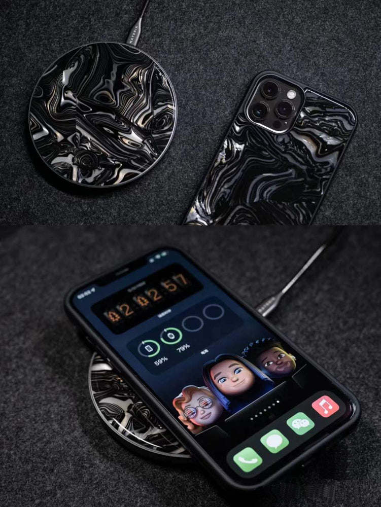 Wireless Charger, Pearl Black | Materik - Wake Concept Store