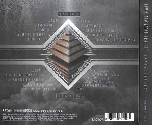 Devin Townsend Project : Transcendence (CD, Album + CD + S/Edition, Dig)