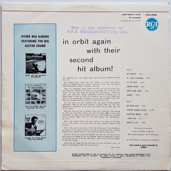 The Astronauts (3) : Everything Is A-OK! (LP, Album, Mono)