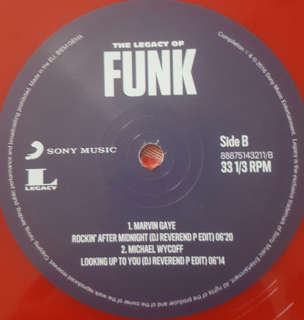 Various : The Legacy Of Funk (2x12", Comp, Red)