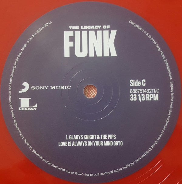 Various : The Legacy Of Funk (2x12", Comp, Red)