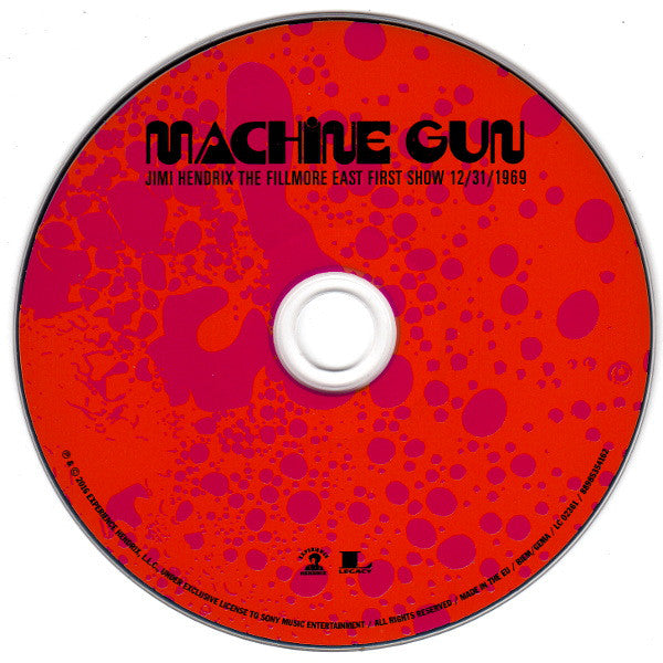 Jimi Hendrix : Machine Gun: The Fillmore East First Show 12/31/1969 (CD, Album)