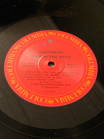 Aerosmith : Toys In The Attic (LP, Album, RE)