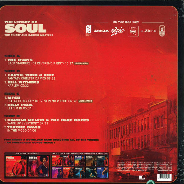 Various : The Legacy Of Soul (2x12", Comp, Bro)