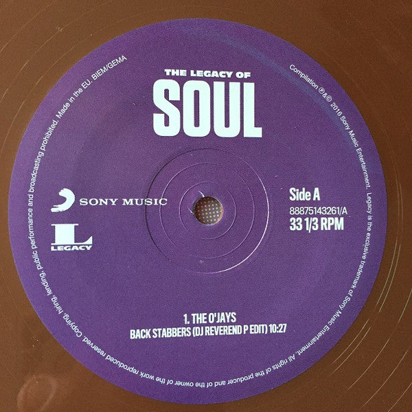 Various : The Legacy Of Soul (2x12", Comp, Bro)