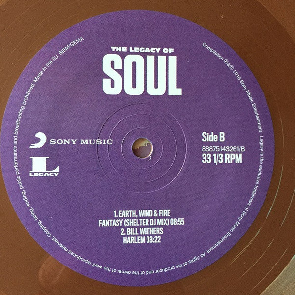 Various : The Legacy Of Soul (2x12", Comp, Bro)