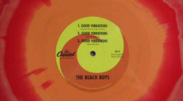 The Beach Boys : Good Vibrations (12", EP, Red)