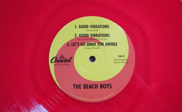The Beach Boys : Good Vibrations (12", EP, Red)
