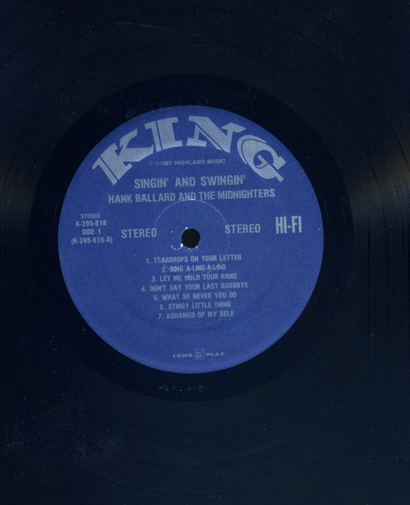 Hank Ballard & The Midnighters : Singin' And Swingin' (LP, Album, RE)