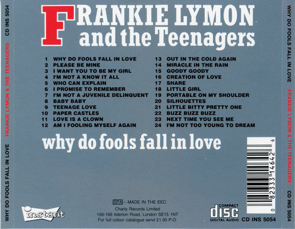 Frankie Lymon & The Teenagers : Why Do Fools Fall In Love (CD, Comp)
