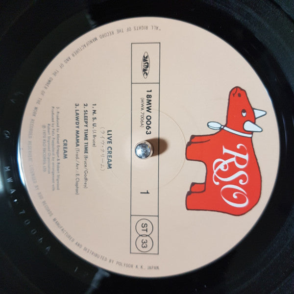 Cream (2) : Live Cream (LP, Album, RE, RP)