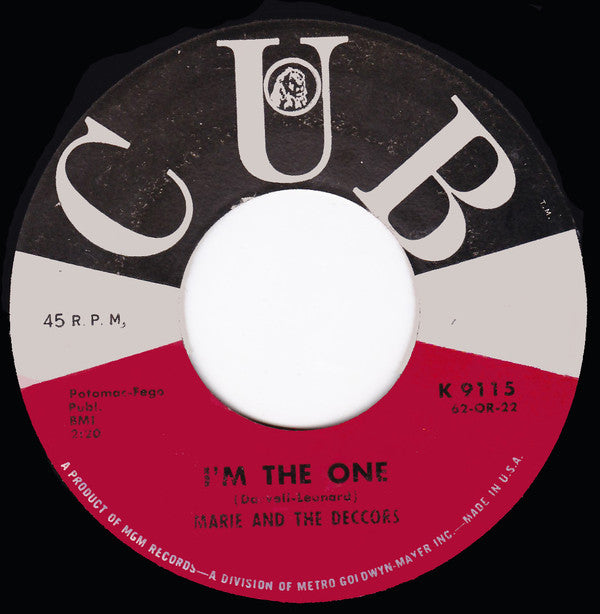 Marie And The Deccors : Queen Of Fools / I'm The One (7")