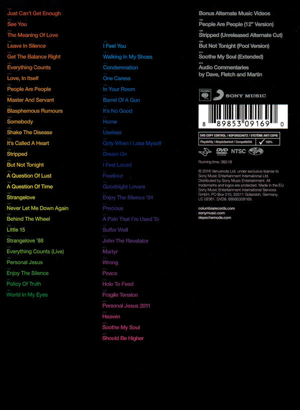Depeche Mode : Video Singles Collection (3xDVD-V, Comp, Copy Prot., NTSC)
