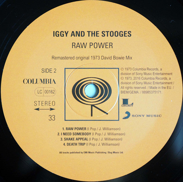 The Stooges : Raw Power (LP, Album, RE, RM, RP, 180 + LP, Album, RE, RM, RP)