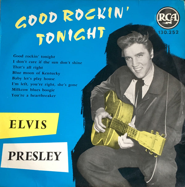 Elvis Presley : Good Rockin' Tonight (10", Comp, RP, Yel)