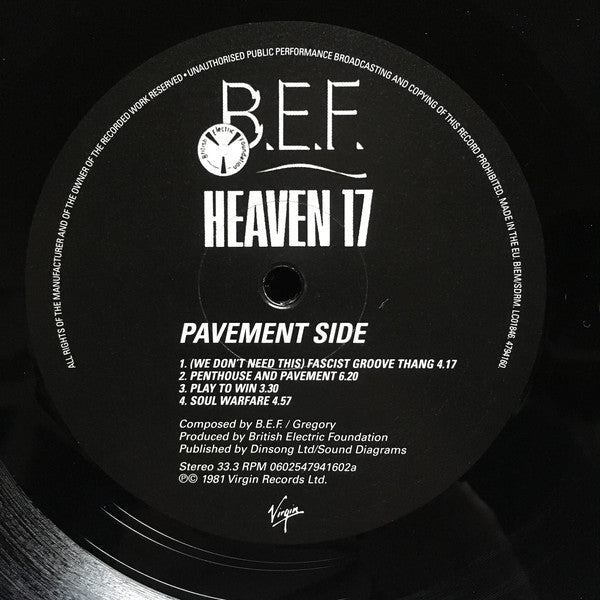 Heaven 17 : Penthouse And Pavement (LP, Album)