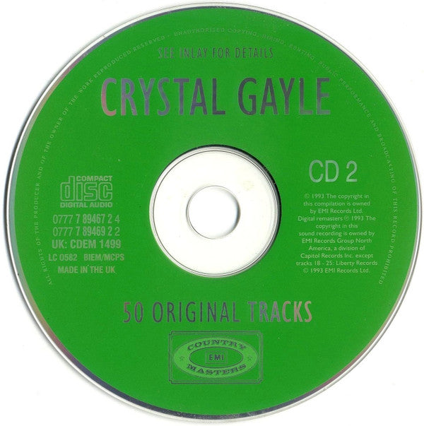 Crystal Gayle : 50 Original Tracks (2xCD, Comp, RM)
