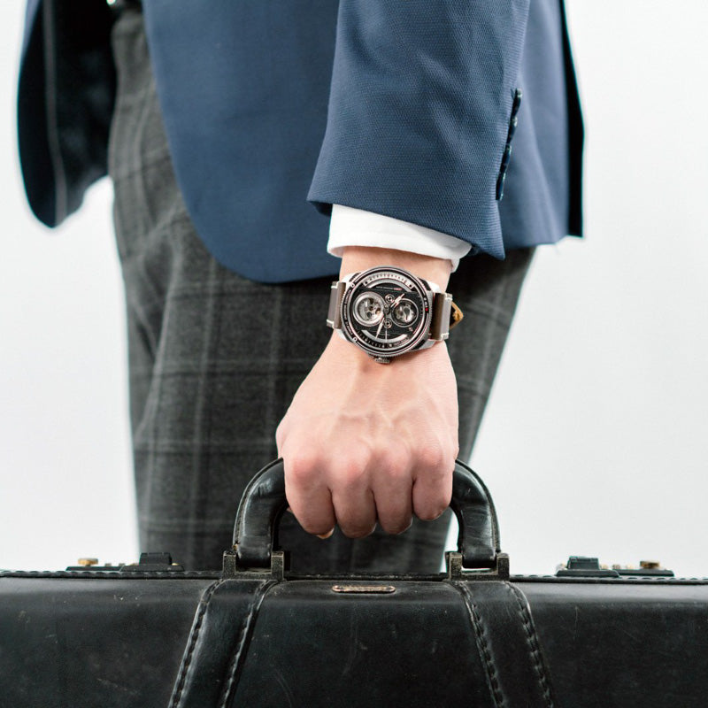 Automatic Twin Lens Watch - Modern Silver Box Set | TACS - Wake Concept Store