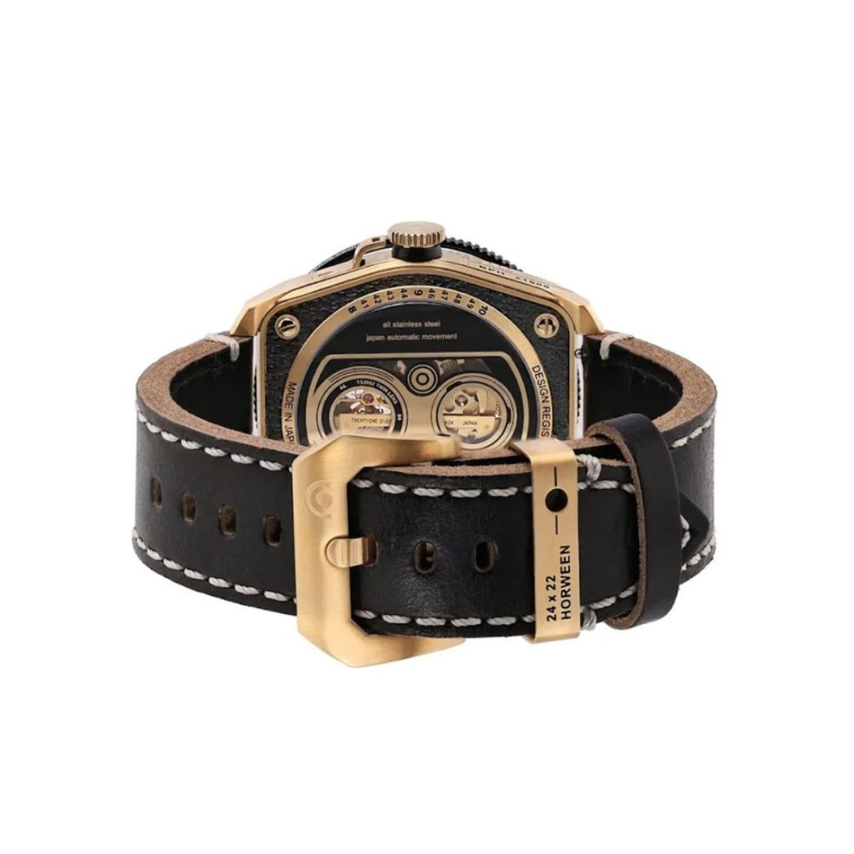 Automatic Twin Lens Watch - Retro Gold Box Set | TACS - Wake Concept Store