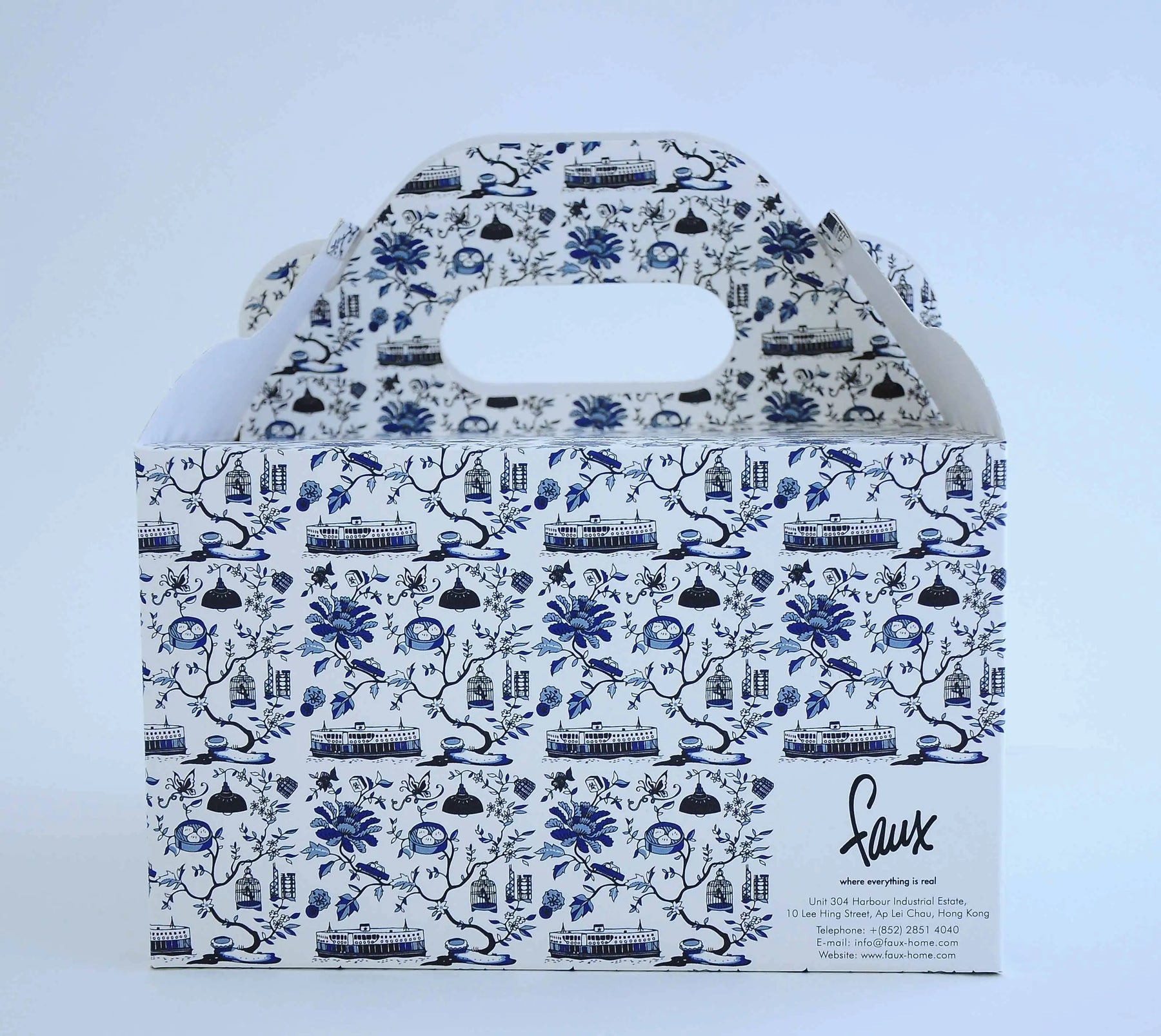 Hong Kong Toile Teapot, Blue by Faux | Young Soy - Wake Concept Store